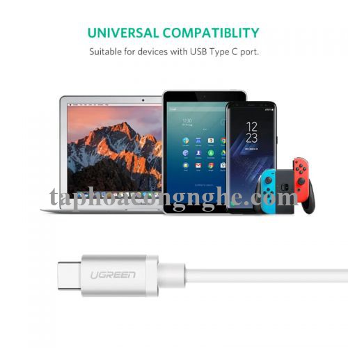 Ugreen 10680 0.5M màu bạc Cáp TypeC (3.1) Data cao cấp US161 30010680